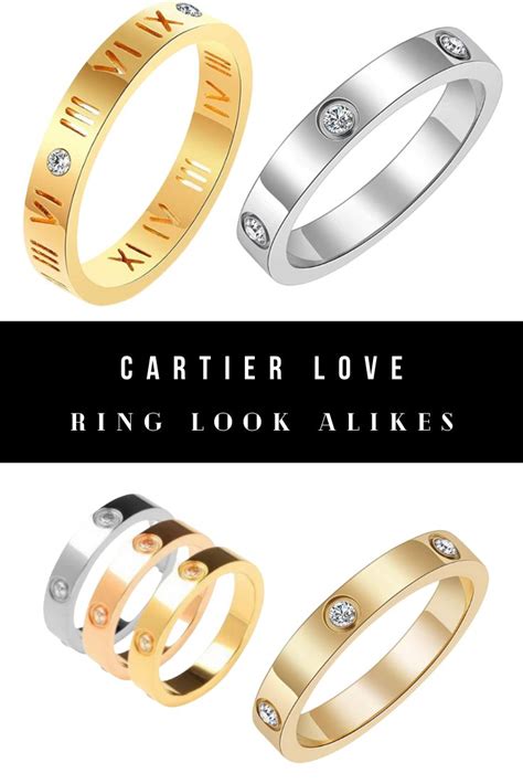 cartier love ring dupe ebay|cartier love bracelet look alike.